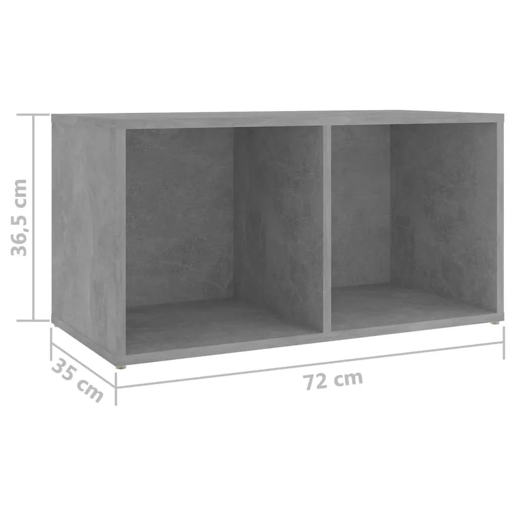 Set 2 Mobili Porta TV Grigio Cemento | Ottimizzato per Media Center - 8
