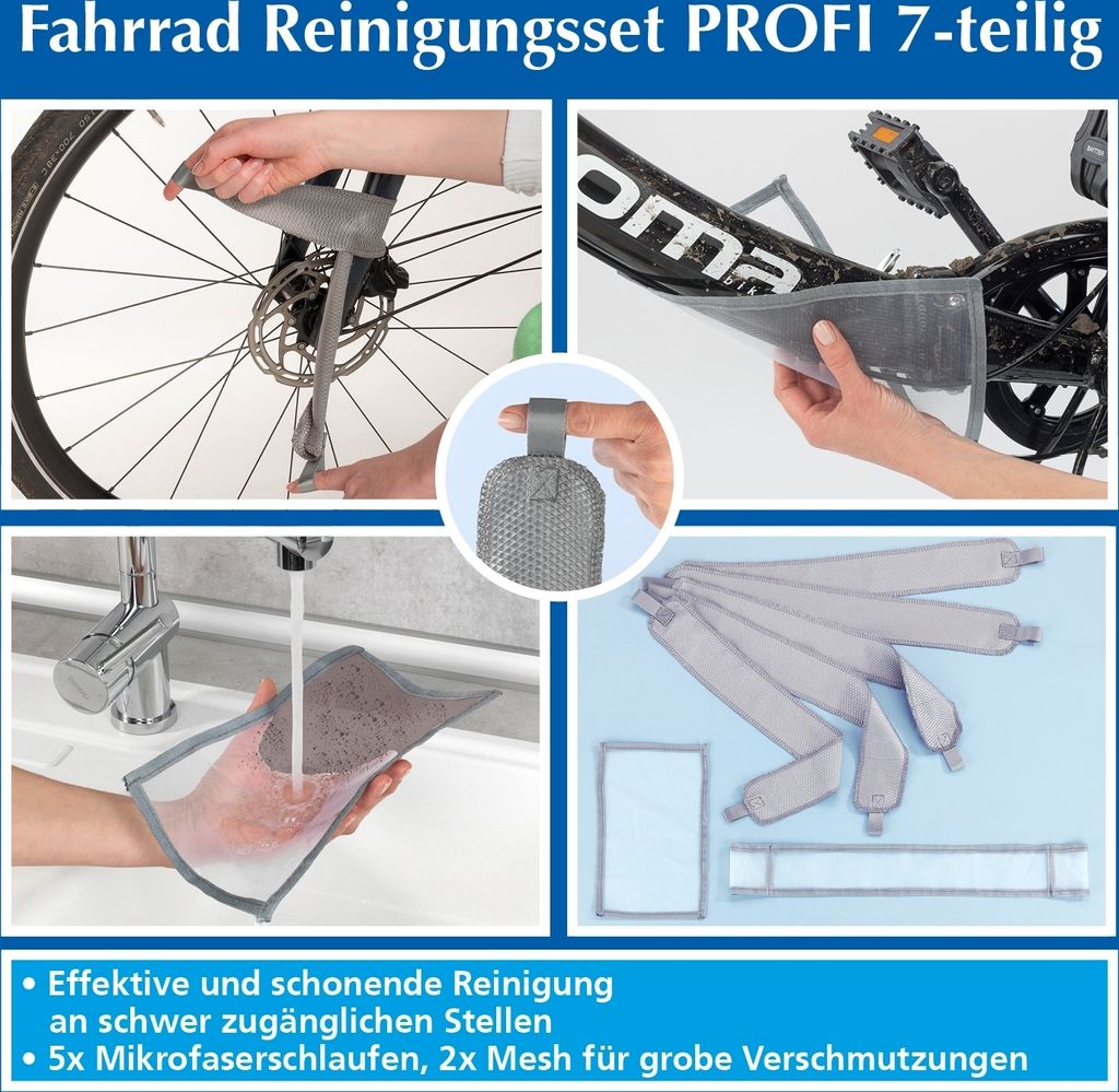 Fahrrad Reinigungsset Profi 7 teilig