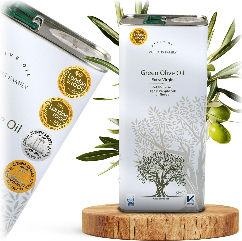 Olio d'oliva extravergine Voliotis "Green" 5 L - Immagine del prodotto 