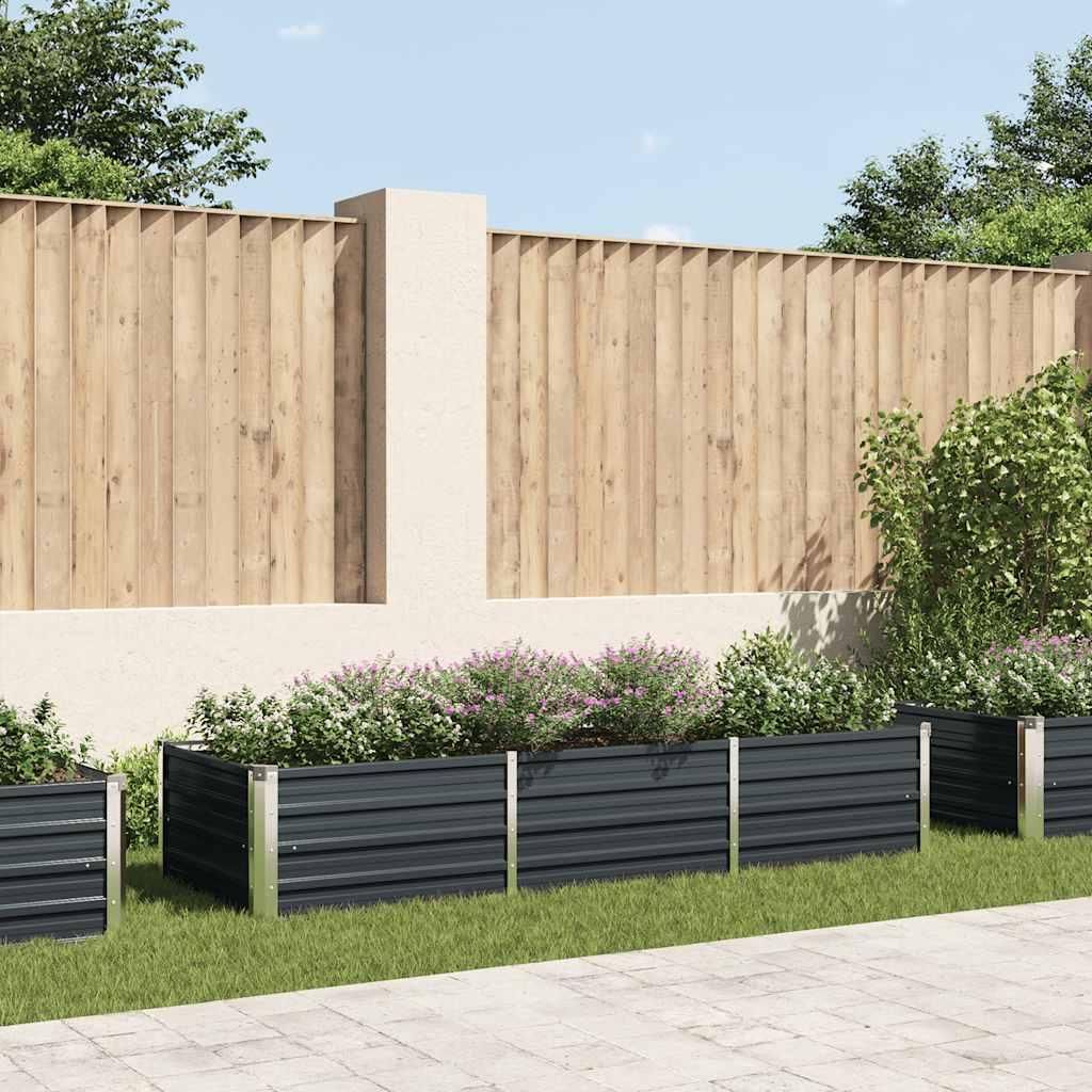 vidaXL Garten-Hochbeet Anthrazit 240 x 80 x 45 cm Produktbild 