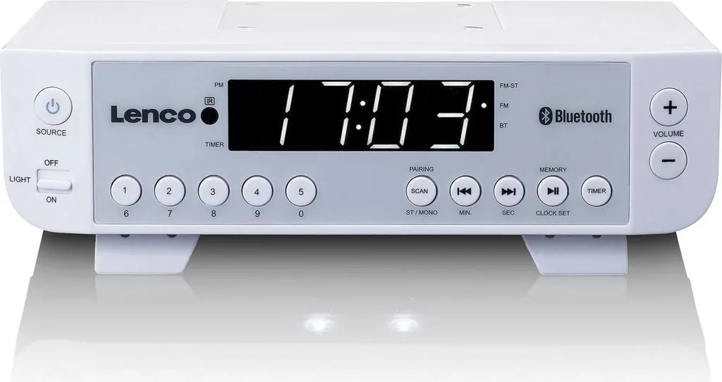 Offerta Lenco KCR-100 Radio Cucina Bluetooth Bianca - Salvaspazio