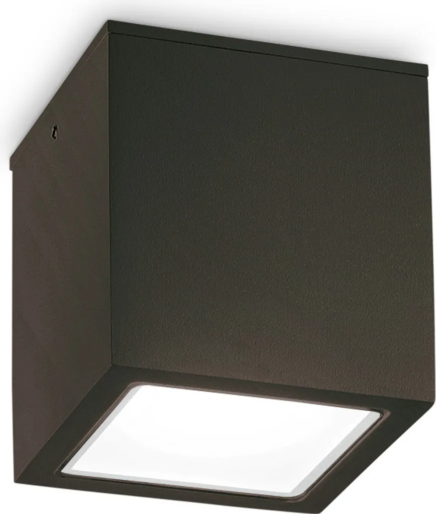 Plafonnier de Terrasse Cubique Noir IP54 - Éclairage Extérieur GU10
