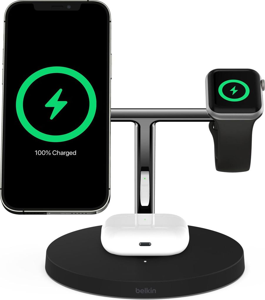 Belkin Boost Charge Pro 3-in-1 Wireless Charging Stand with Produktbild 