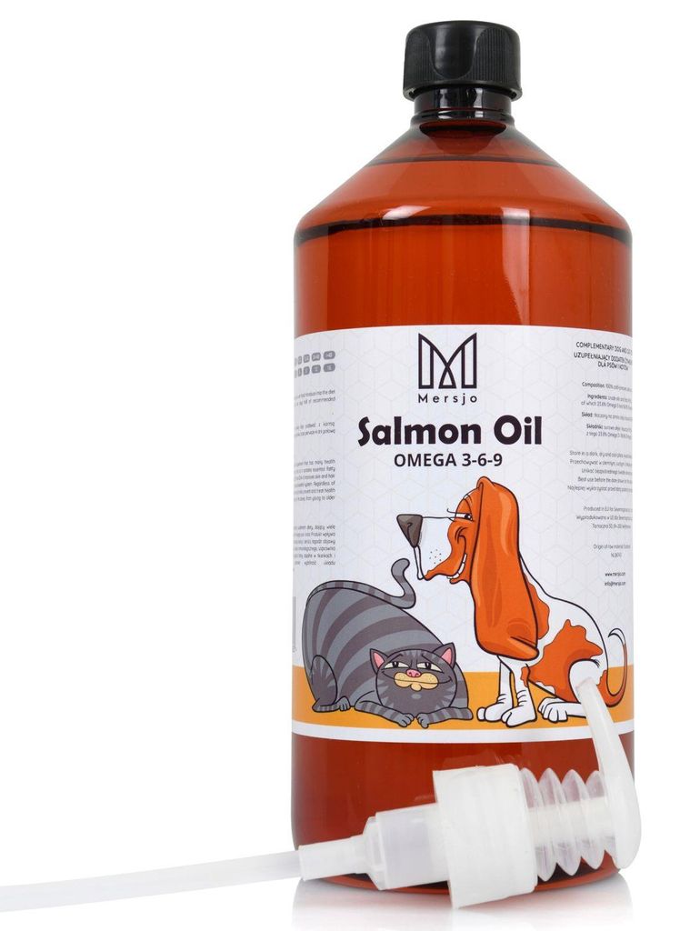 MERSJO Lachsöl für Hunde und Katzen 1000ml Produktbild 