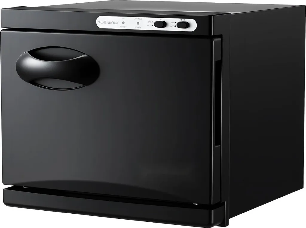 Chauffe-serviette Vapeur 8L Inox - Système Nettoyage Lampe UV - Noir Mat