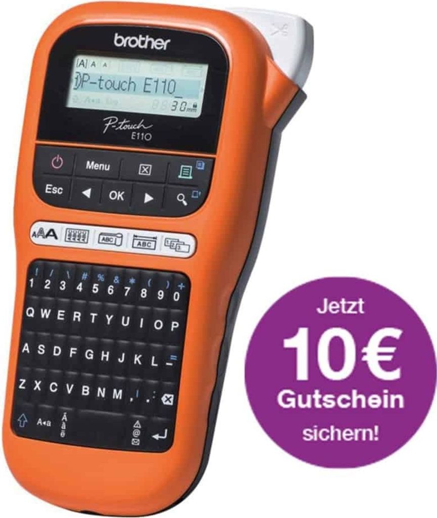 štítkovacie zariadenie brother P-touch E110 Obrázok produktu 7