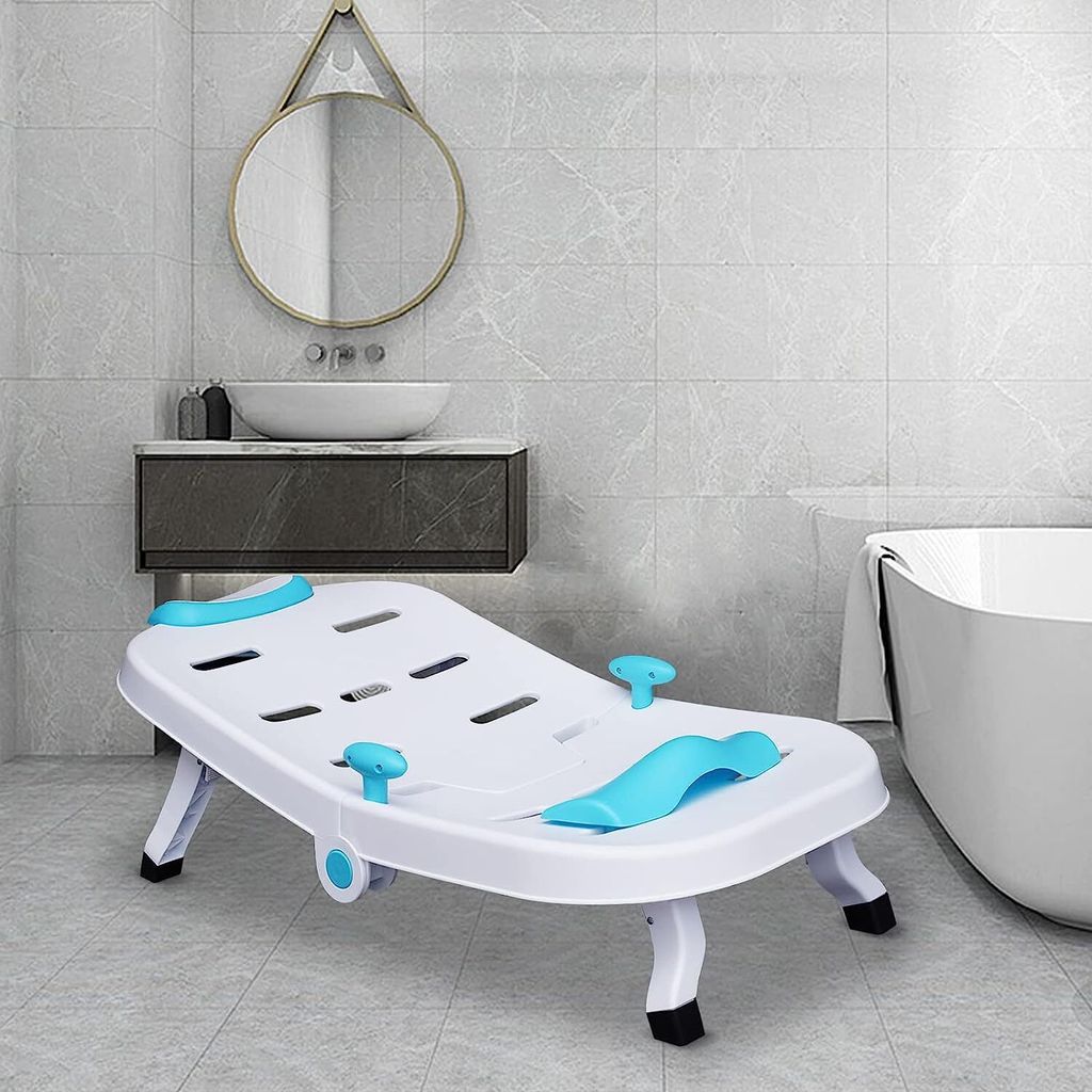 Faltbarer Baby Badestuhl - Verstellbarer Haarwaschstuhl Für Kinder 0-10 Jahre