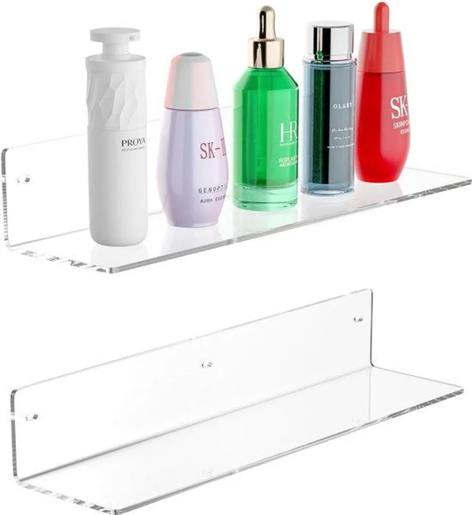 Étagère acrylique 40 cm : finissez-en avec le désordre de vos cosmétiques