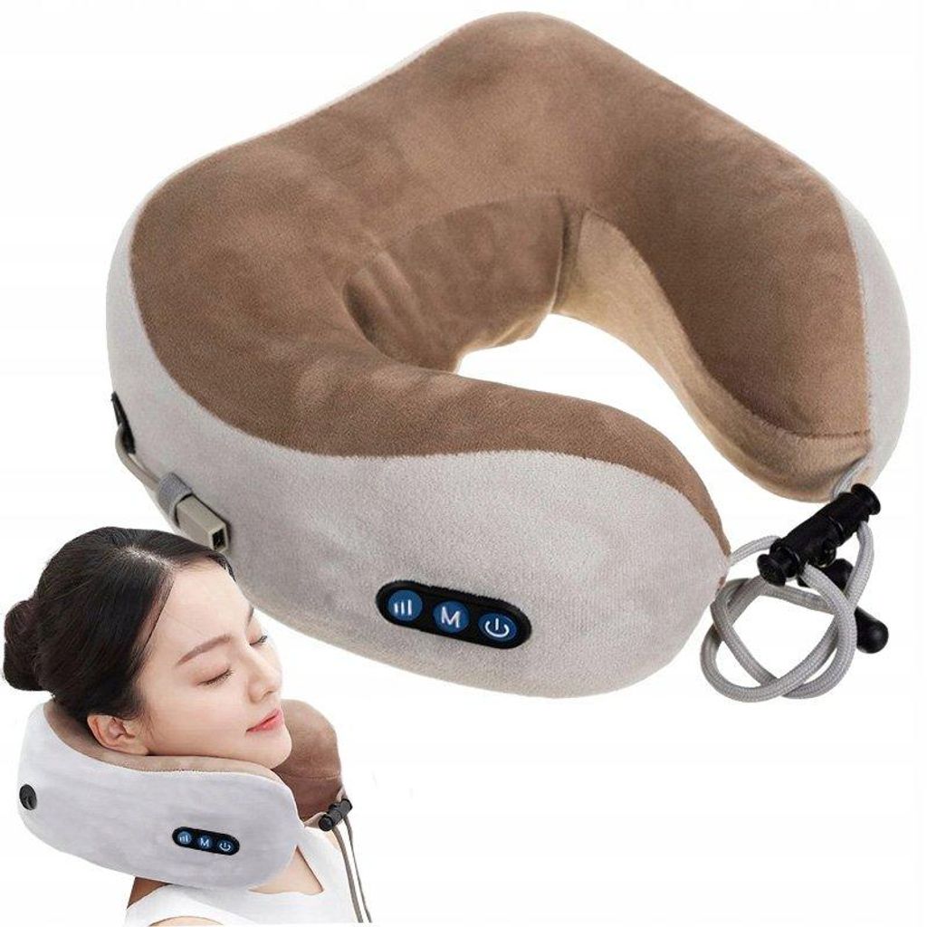 Oreiller de voyage doux et massant pour l'avion et la Image du produit 