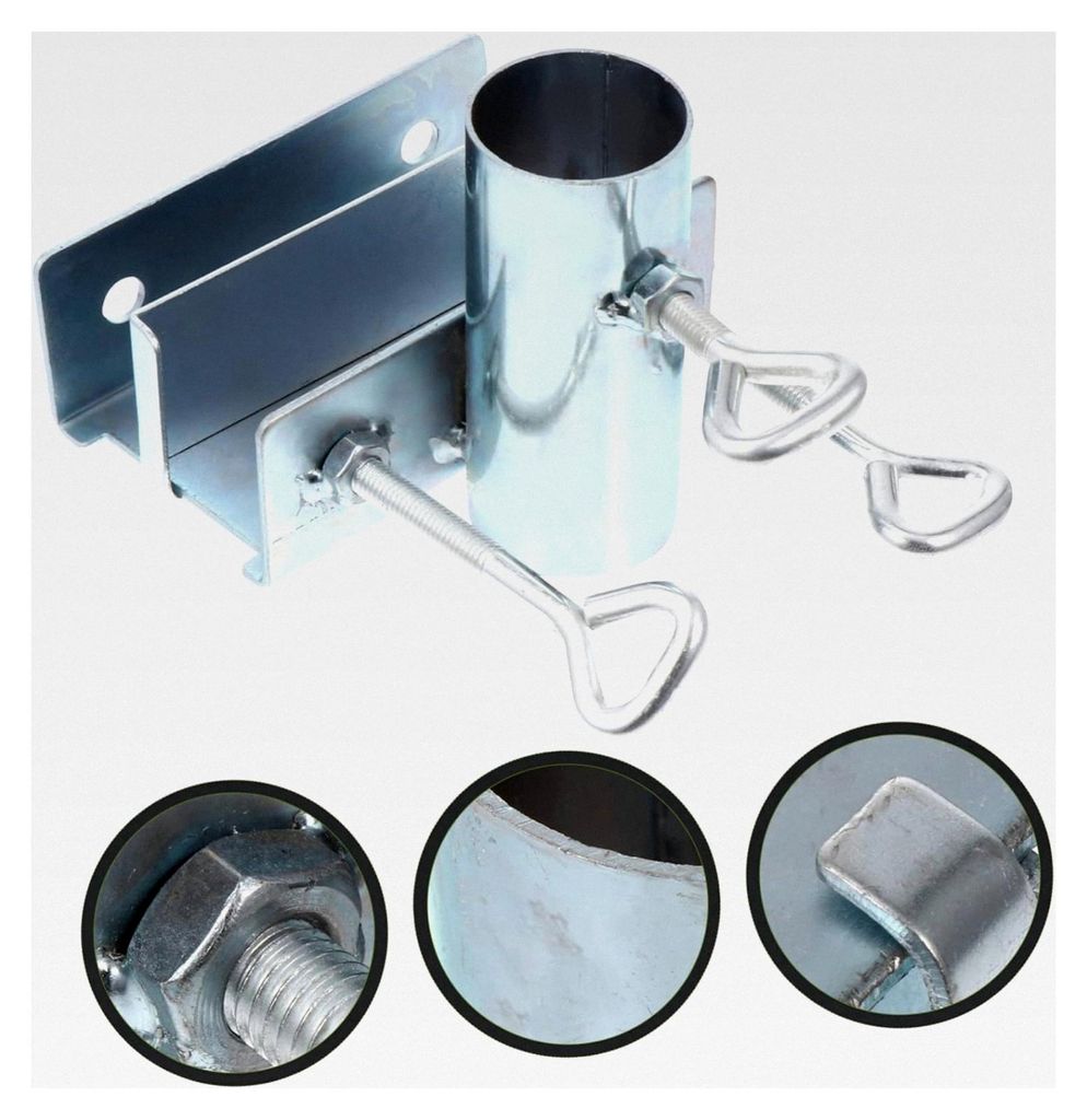 Befestigungsclip für Sonnenschirmständer Robuste Metallhalterung für Outdoor-Sonnenschirme und Paravents Geeignet für Angeln, Garten, Camping, ...