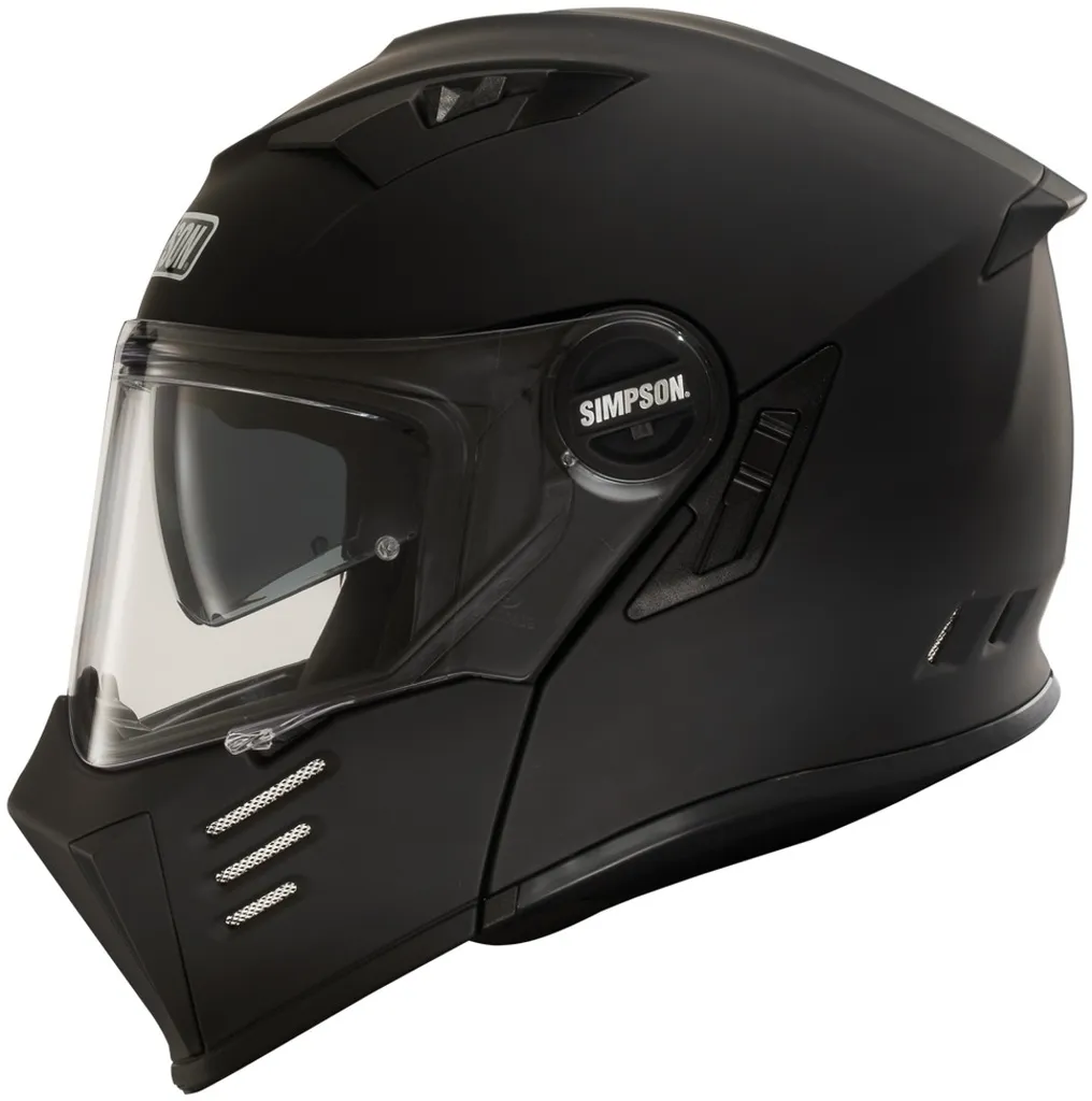 Casque Modulable Simpson Darksome Noir Mat : Confort et Sécurité XXL