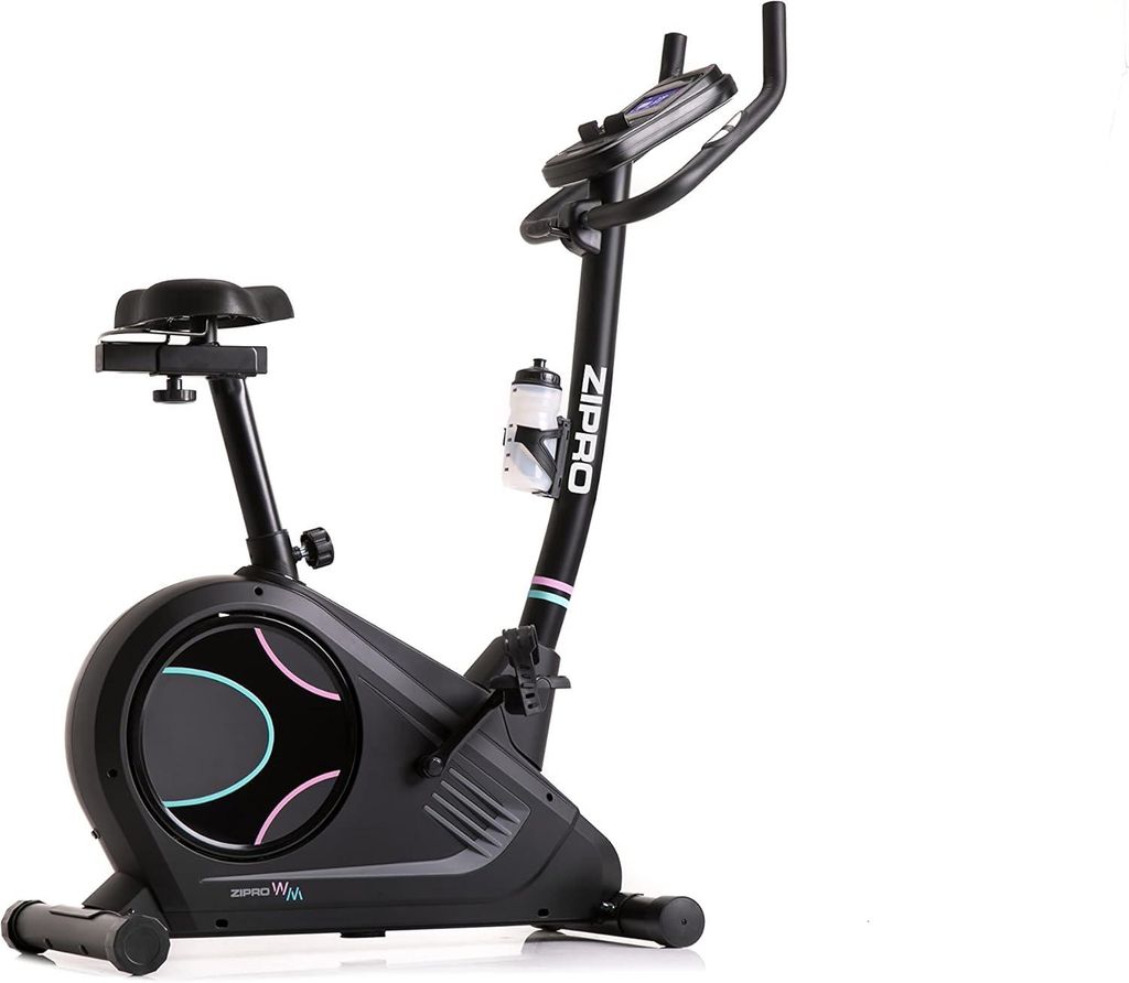 Zipro Ergometer Heimtrainer Flame WM – Bluetooth Fitnessbike kompatibel mit Kinomap & iConsole+ Elektrischer Widerstand Belastbar & USB Ladeport