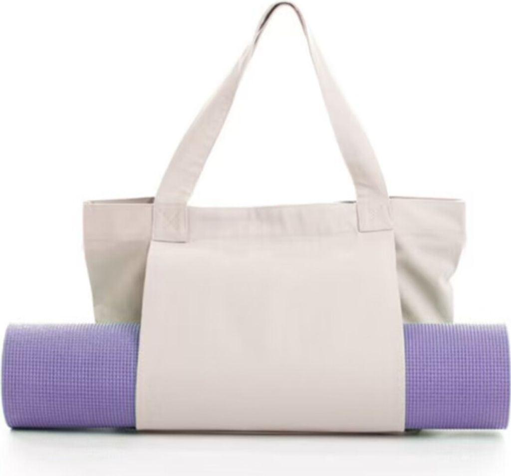 Torba Treningowa Do Jogi, Pilatesu 37X35Cm Beżowa Zdjęcie produktu 