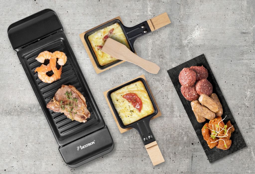 Bestron Raclette für 1 bis 2 Personen, Mini Tischgrill mit Produktbild 4