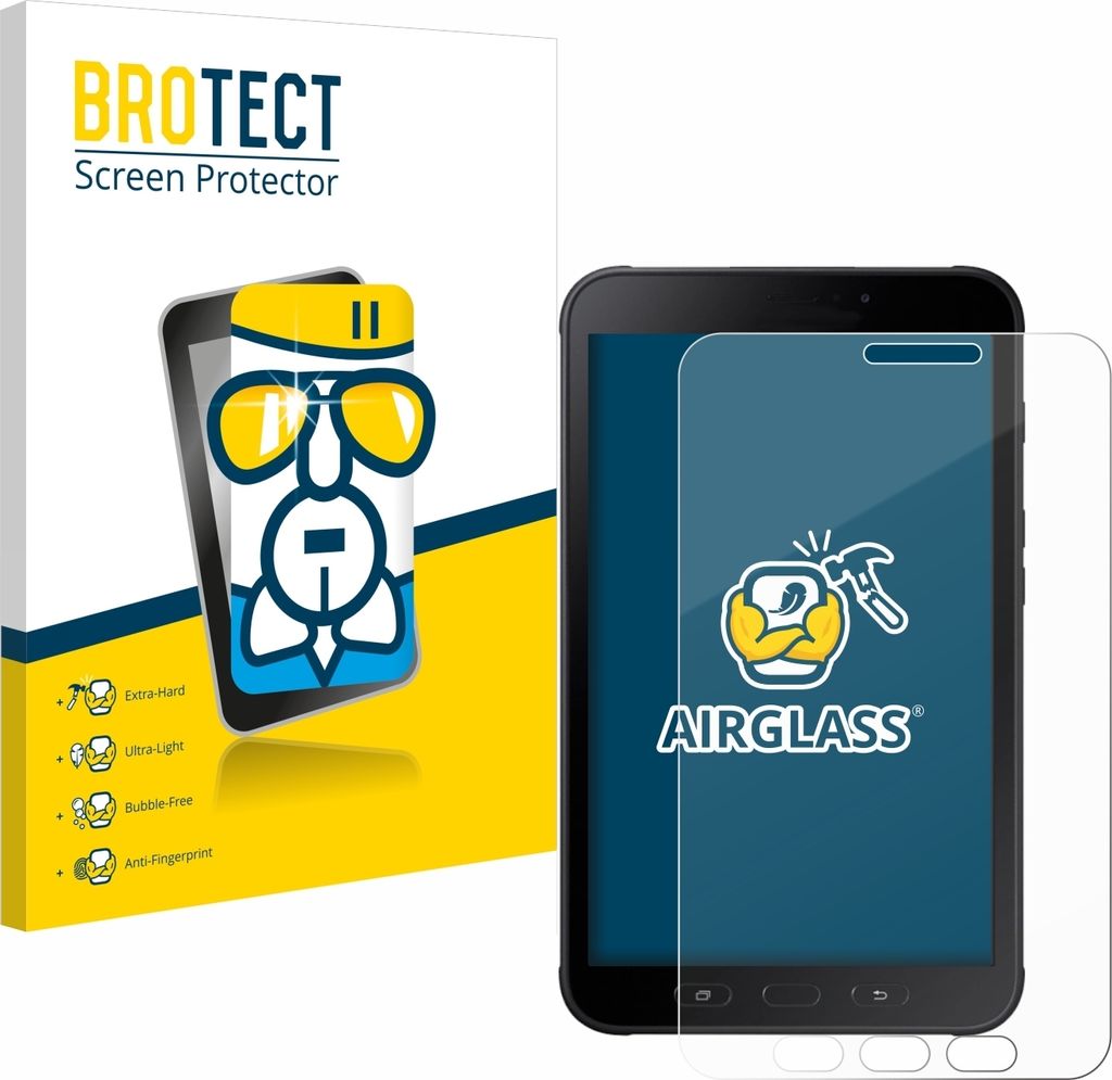 BROTECT Schutzglas für Samsung Galaxy Tab Active 2 SM-T395 Schutzfolie Panzer Folie Glas Display Schutz klar
