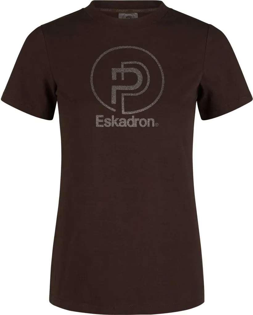 T-shirt Respirant Eskadron Platinum 2024 Marron Teck XL pour Cavalière