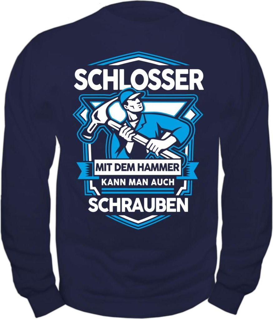 Herren Sweatshirt Schlosser mit dem Hammer
