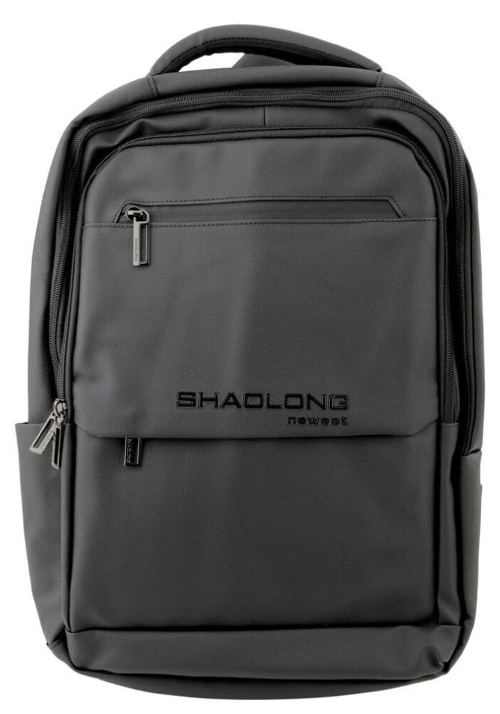 City Business Rucksack USB Laptopfach Schwarz 16L 41cm