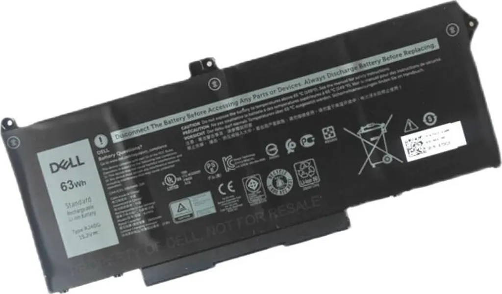 Batterie de Rechange pour PC Portable Dell Latitude 5520 63Wh Noire