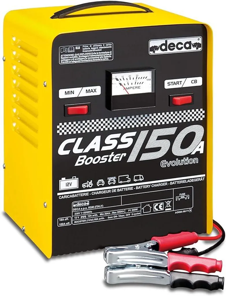 Récupérer Batterie Déchargée avec le Chargeur Deca 340600 Noir Jaune