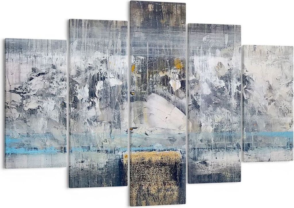 Bild auf Leinwand - Leinwandbild - Abstraktion modern - 150x100cm - Wand Bild - Wanddeko - Leinwanddruck - Bilder - Kunstdruck - Wanddekoration - L...