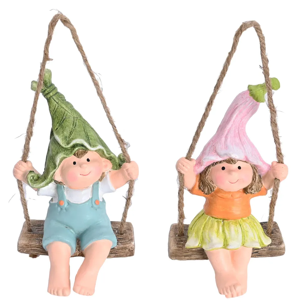 Figurines de jardin incassables et anti-UV décoration enfant suspendue