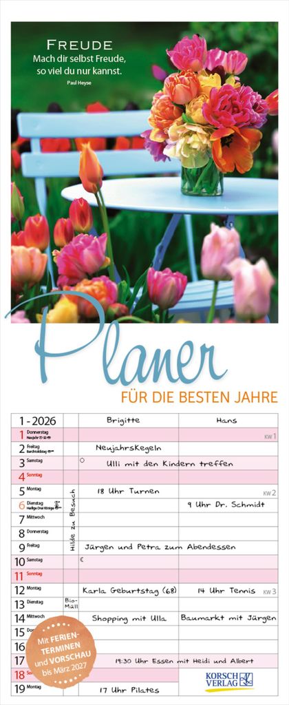 Planer für die besten Jahre 2026 Produktbild 