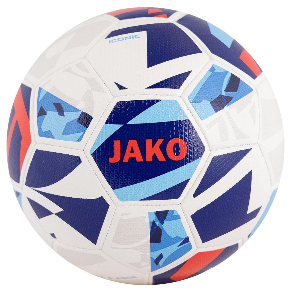 JAKO Jugendball Iconic 3 weiß/navy/rot. 290g Produktbild 