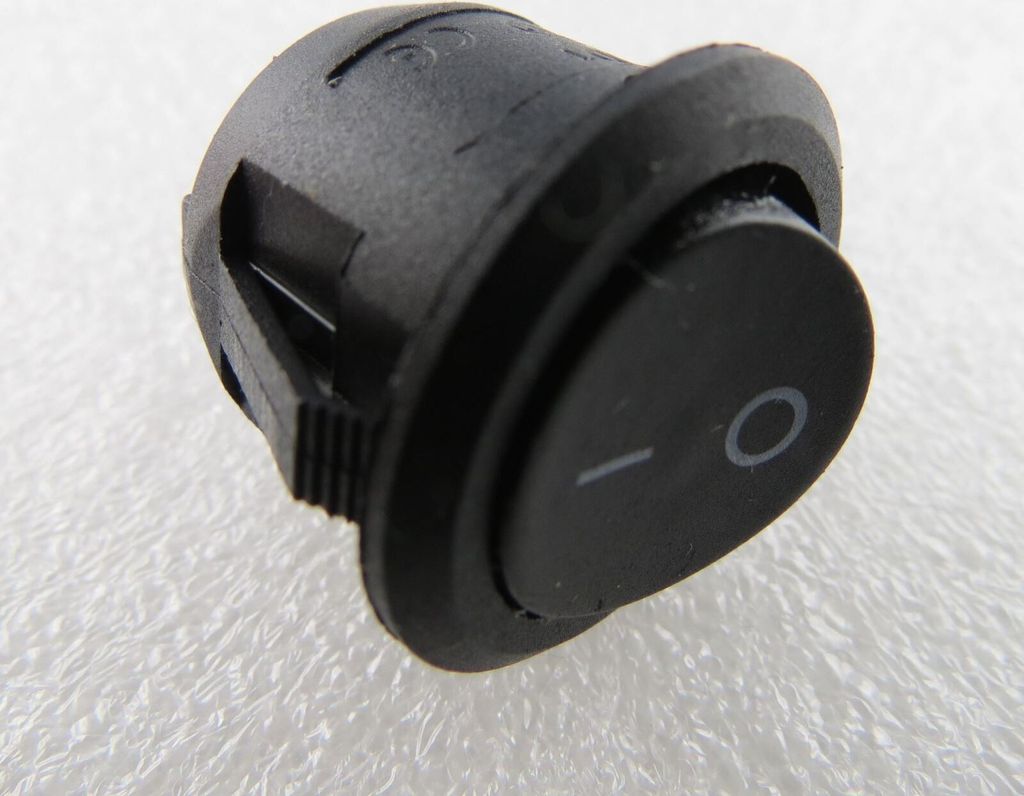 Wipp Kipp Schalter Aswahl mit und ohne Led 23mm Durchmesser Rund / Auswahl=1.) Ohne Led