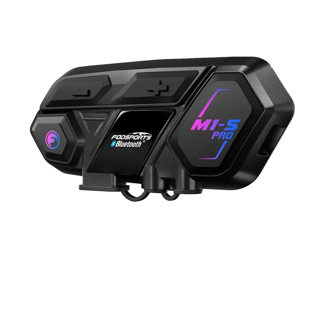 Intercom moto Bluetooth anti-bruit portée 2000M pour 8 pilotes sans fil