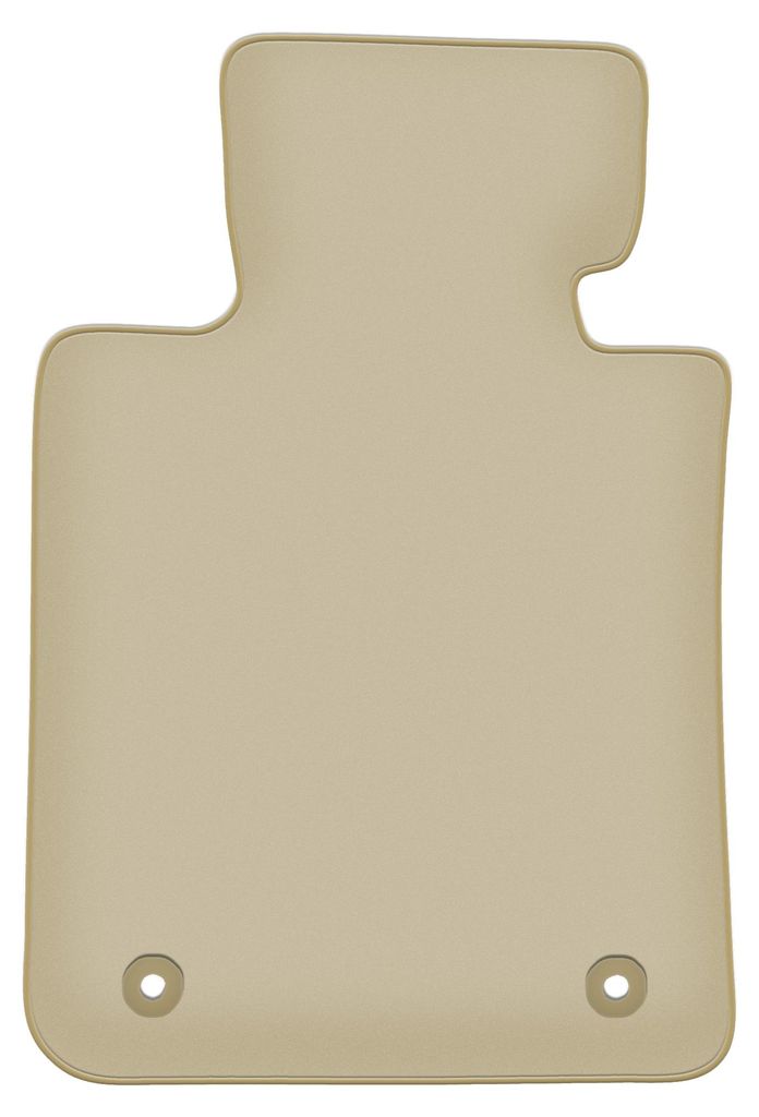 Fahrerfußmatte Velours PREMIUM beige passend für BMW 5 G31 (2017-, Kombi, Touring) – mit Befestigungen – passgenau