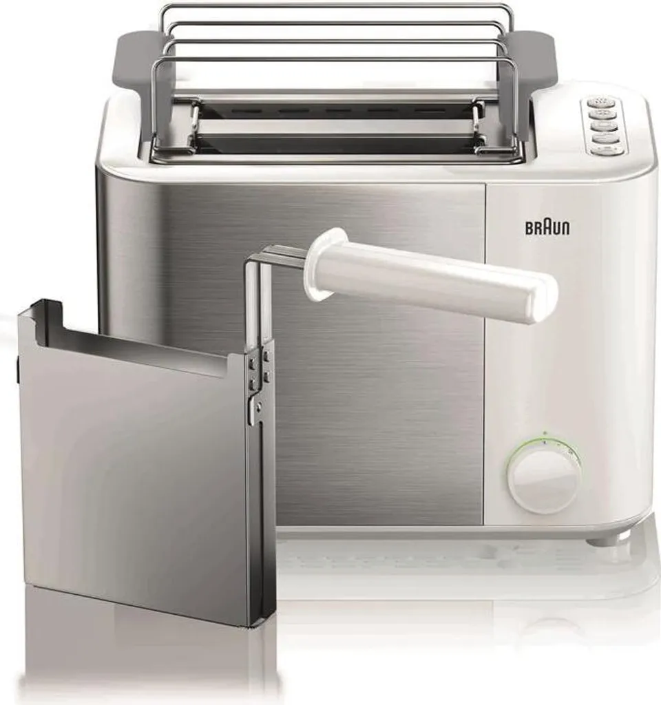 Braun HT5015 WH Tostapane a 2 fette (HT5015WH)