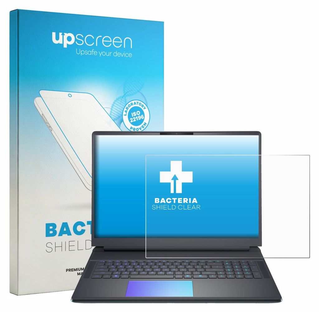 upscreen Schutzfolie für Dell Alienware 18 Area-51 Displayschutz Displayschutzfolie Folie Klar antibakteriell
