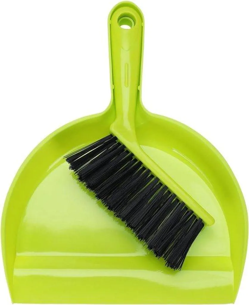Balayette et pelle à poussière avec brosse souple pour poils de chat