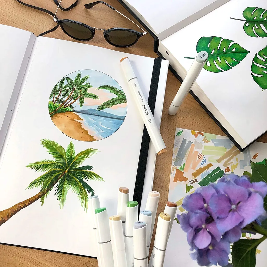 Pack 2 Carnets de Notes et Dessin Ohuhu pour Étudiants et Illustrateurs