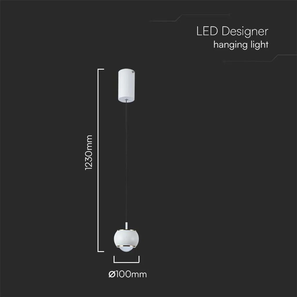 Lampada Sospensione LED 3000K Bianco V-TAC VT-7830 - Offerta Online