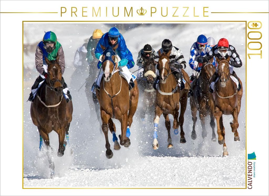 CALVENDO Puzzle Endspurt | 1000 Teile Lege-Größe 64x48cm Foto-Puzzle für glückliche Stunden