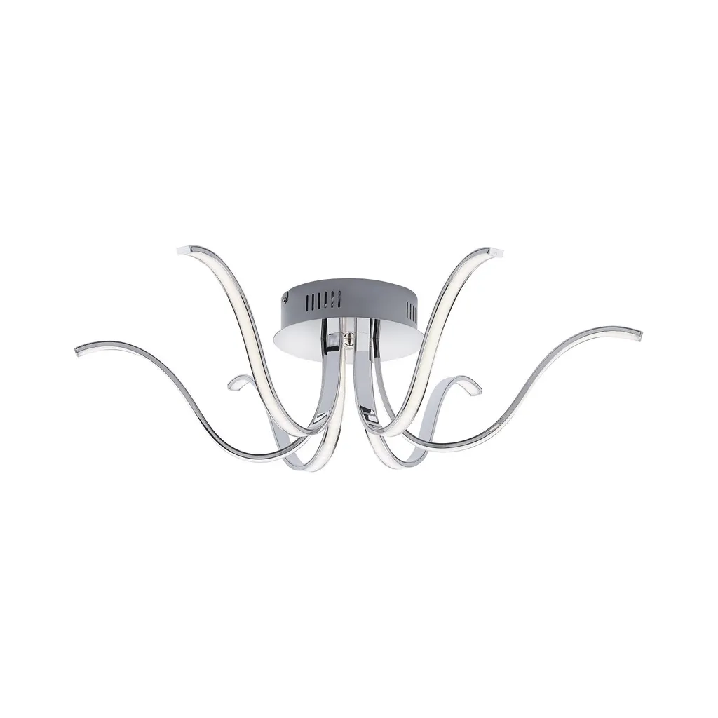Plafonnier LED Design Courbe VALERIE en Métal, Éclairage 6 Branches - 13
