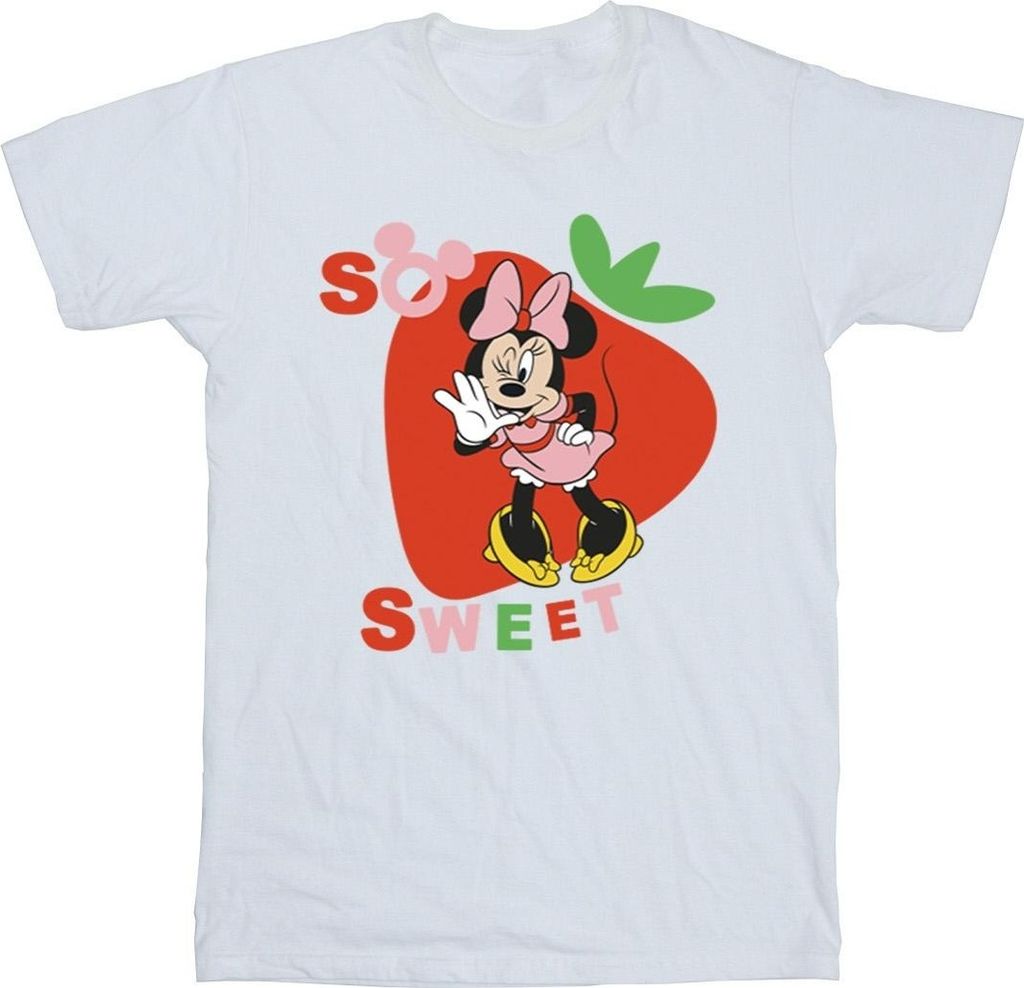 Disney - "So Sweet Strawberry" T-Shirt für Herren BI42340 (4XL) (Weiß)