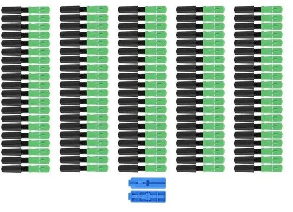 Lot de 100 Adaptateurs Fibre Optique Droits pour Réseau FTTH Haute Qualité