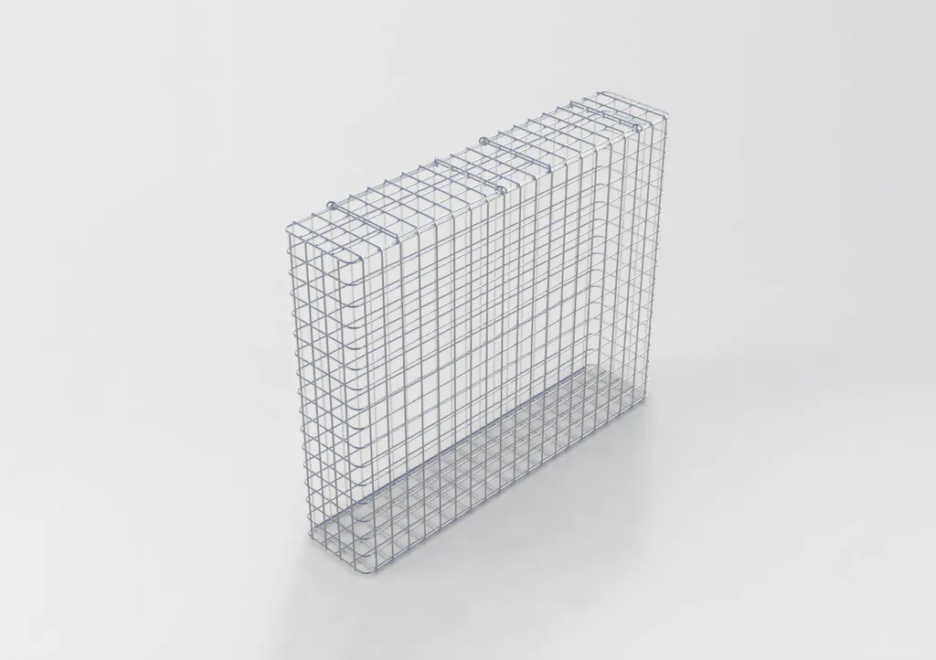 Cage à gabion de jardin 102 cm en acier soudé pour clôture minérale