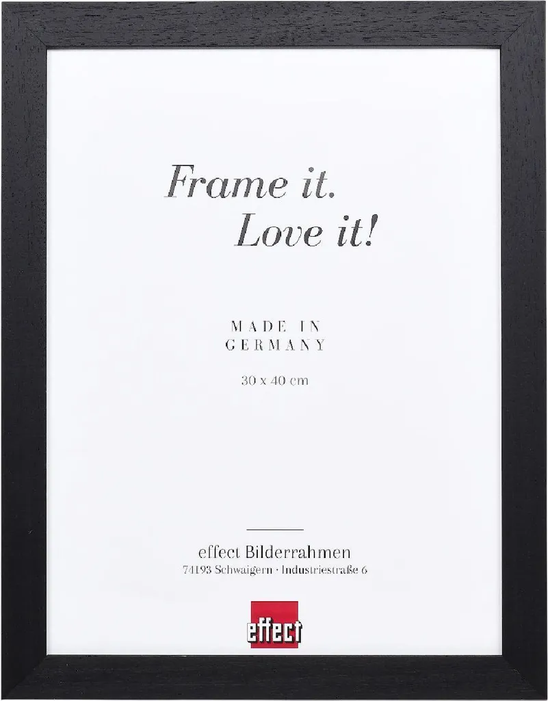 Cornice Legno Nero 9x13 cm con Vetro Museo - Qualità Artigianale Top