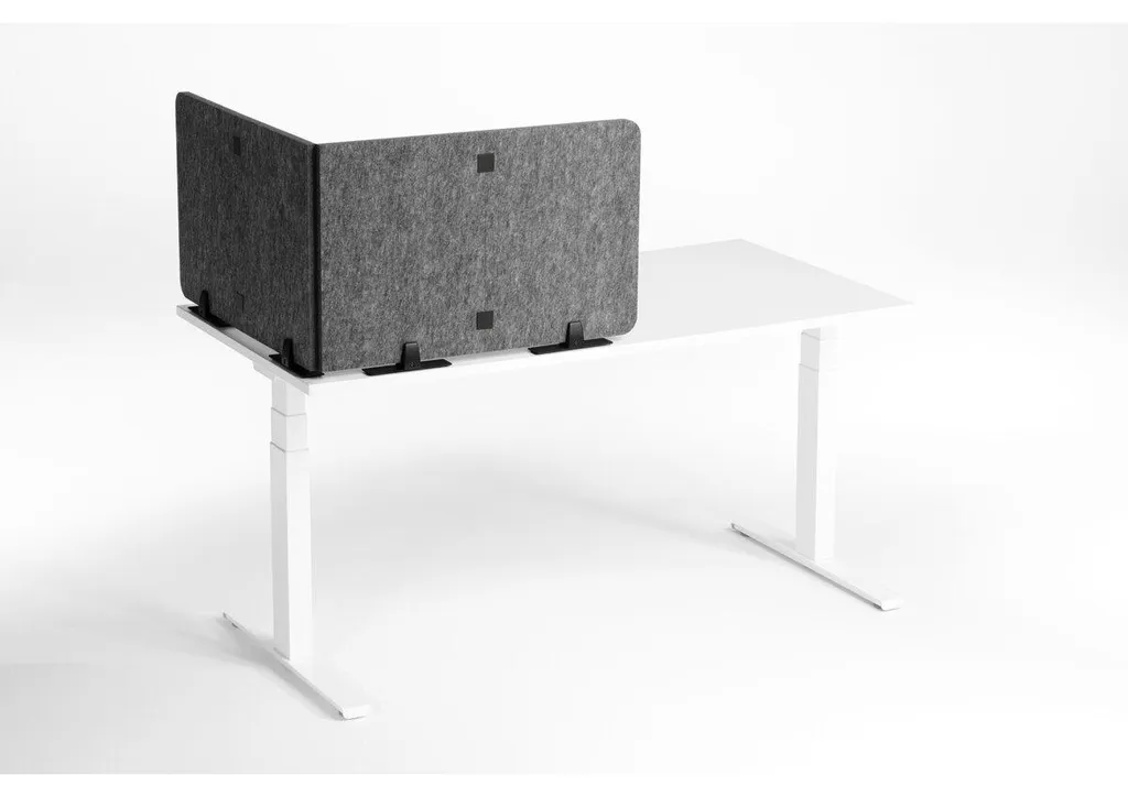 Panneau de séparation de bureau Gris 160cm Durable EFFECT Style Moderne - 21