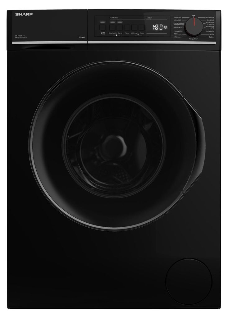 Sharp ES-PRO814BA-DE Waschmaschine 8kg AllergySmart Dampf Produktbild 