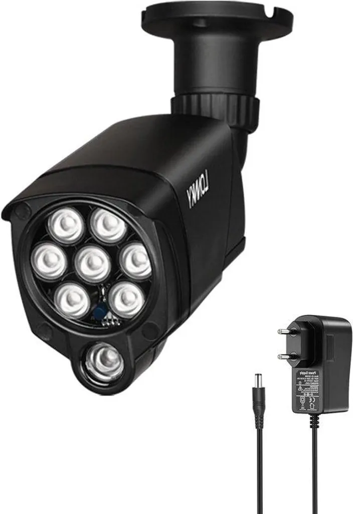 Projecteur Infrarouge 8 LED Portée 30m Vision Nocturne 90° - Secteur 12V