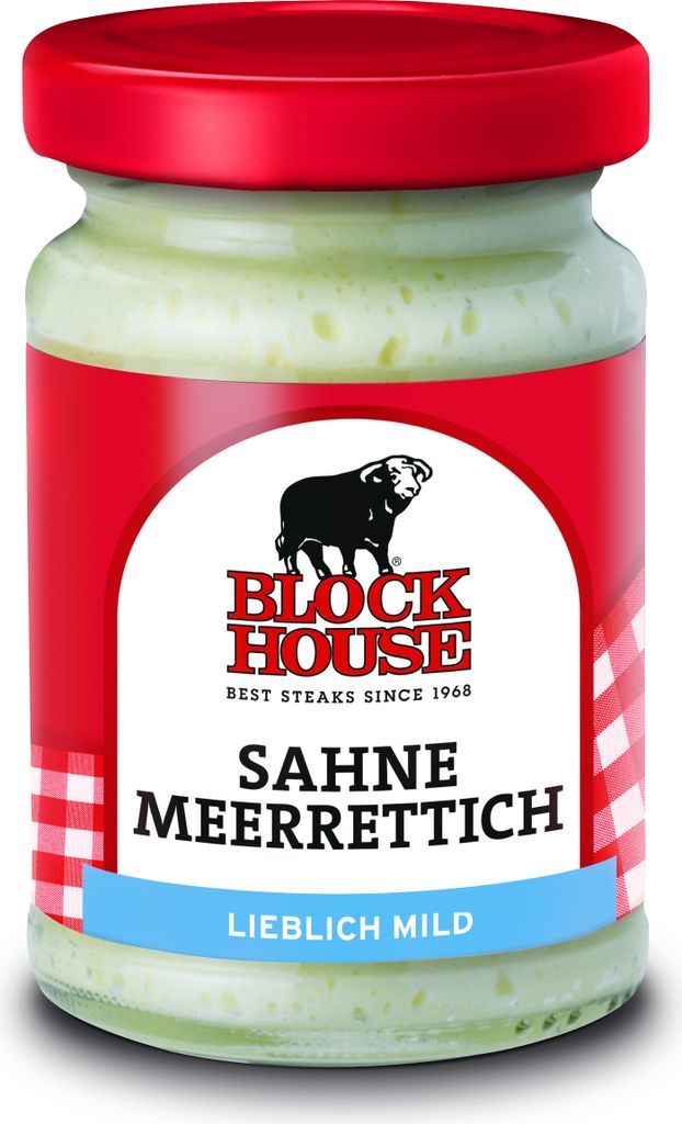 Block House Sahne Meerrettich Lieblich Mild (1x80g Glas)
