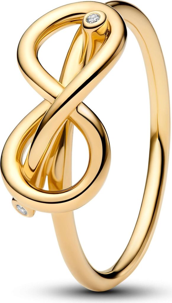 PANDORA Damenring Unendlichkeitsknoten Moments, IP Gold Produktbild 