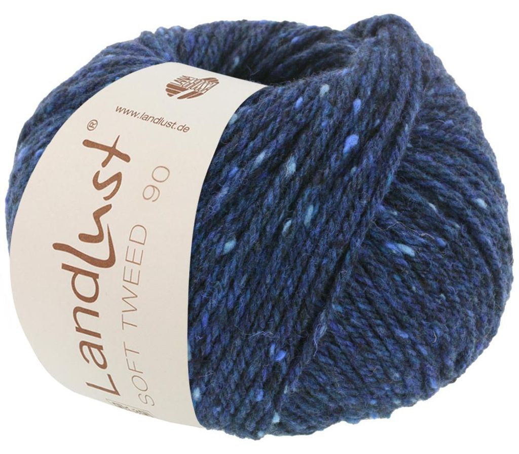 Lana Grossa - Landlust Soft Tweed 90 0014 dunkelblau Produktbild 