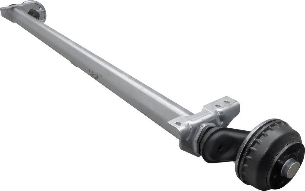 Gebremste AL-KO COMPACT Achse für schwere Anhänger und Autotransporter 1350kg 1900mm 2350mm 5x112