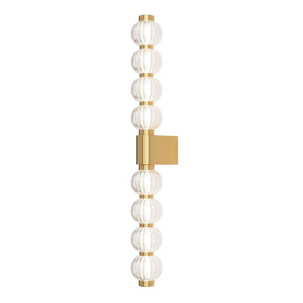 Maytoni Wandleuchte Amulet LED incl. Gold aus Silicone und Glas , Metall 800 Lumen 19W für Küche, Schlafzimmer, Wohnzimmer, Esszimmer, Lobby